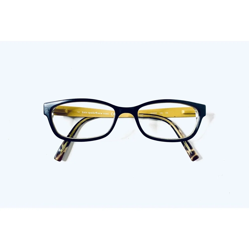 Kate Spade NY Black Cat Eye Glasses Tortoise Interior Leanne 1W5 51 16 135